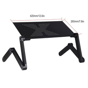 Aluminium Alloy Laptop Desk Folding Portable Laptop Table Notebook Desk Table Stand Bed Sofa Desk Tray Book Holder