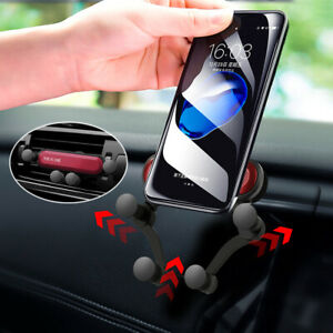 Universal Car Phone Holder Air Vent Gravity Linkage Shock Auto-Grip Mount (This Is One)