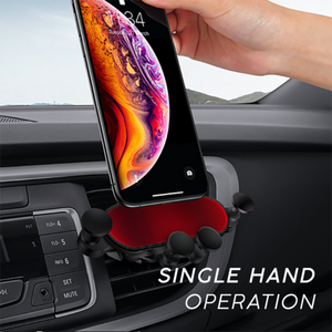 Universal Car Phone Holder Air Vent Gravity Linkage Shock Auto-Grip Mount (This Is One)